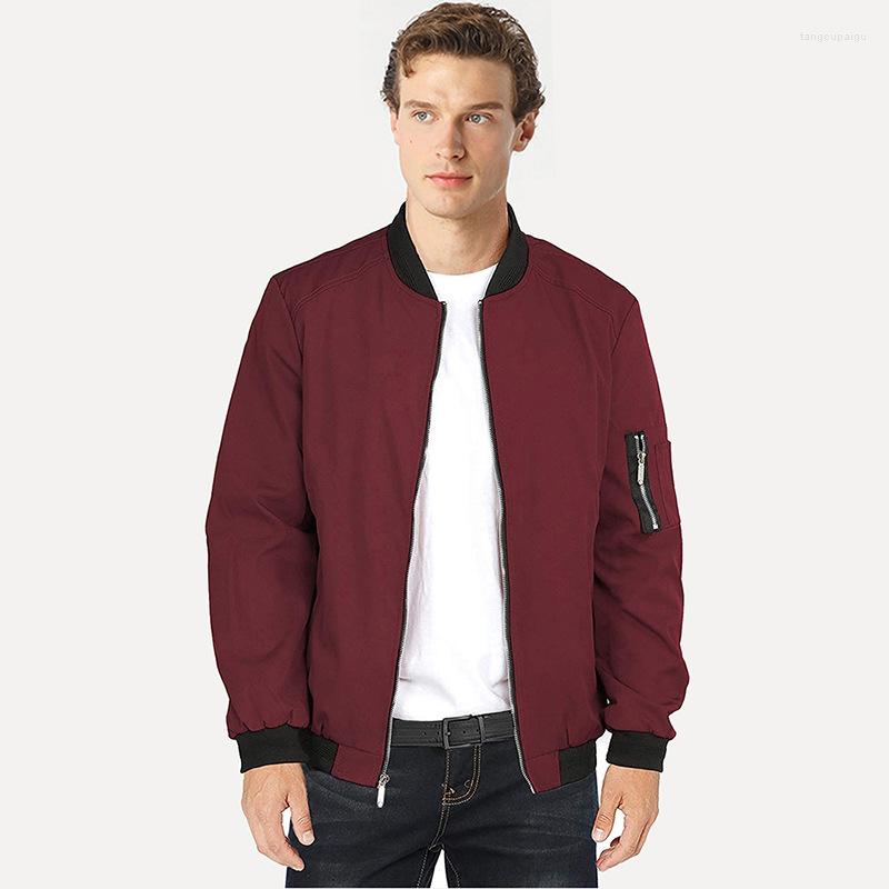 

Men's Jackets Men Jacket Brand Clothing Mens Business Coats Outdoors Clothes Casual Outerwear Male Coat Bomber For, Black