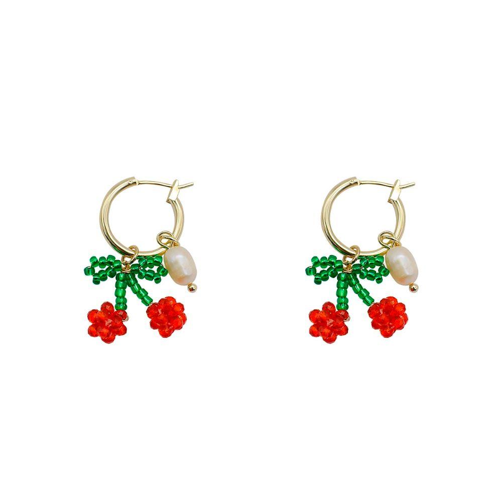 

Dangle Chandelier Fashion Handmade Beaded Cherry Orange Lemon Fruit Drop Earrings For Women Girls Female Statement Jewelry Delivery Dhjhc