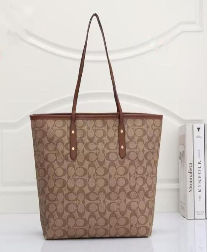 

New Women039s Tote Bag Large Capacity Shopping Bag Trend Handbag Shoulder Bag Fashionable5630268, Brown