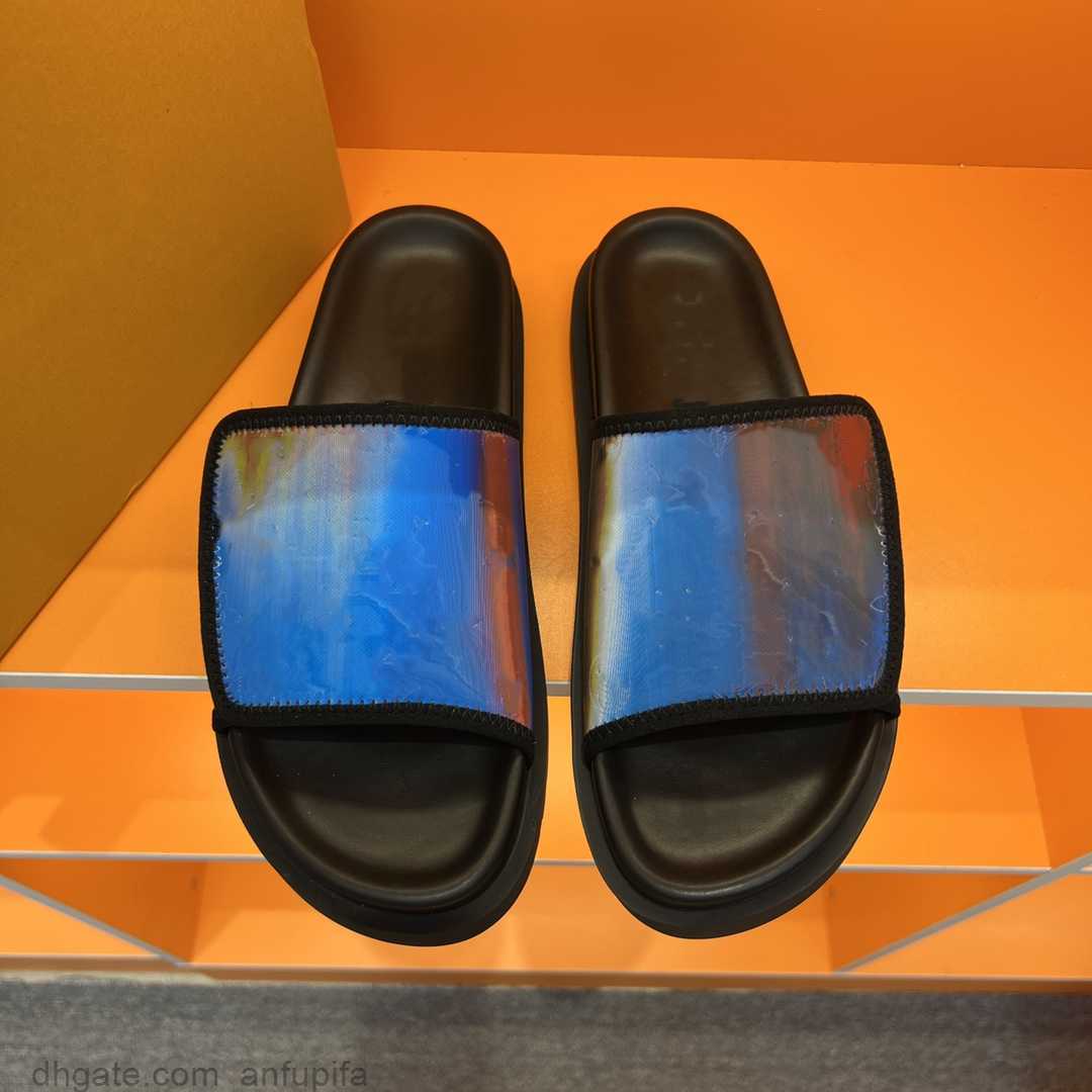 

Designer Fashion Slippers Women Fashion Leather Canvas Print Sandals Flat Bottom Non slip Indoor and Outdoor Flip Flops Slider Slip on Shoes, 12