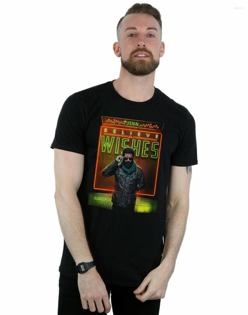

Men' T Shirts American Gods MenS The Jinn Believe In Wishes T-Shirt Slim Fit Tee Shirt, Men-darkpurple