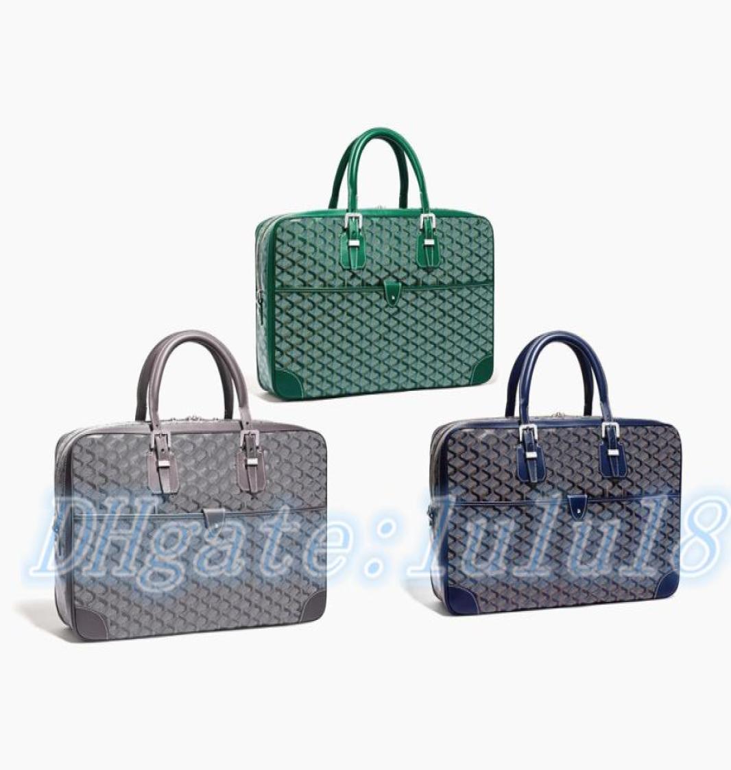 

Mens briefcase Goya work laptop bag top handle Woman Designer Leather women039s computer Luxury travel crossBody Handbags with 2721644, White