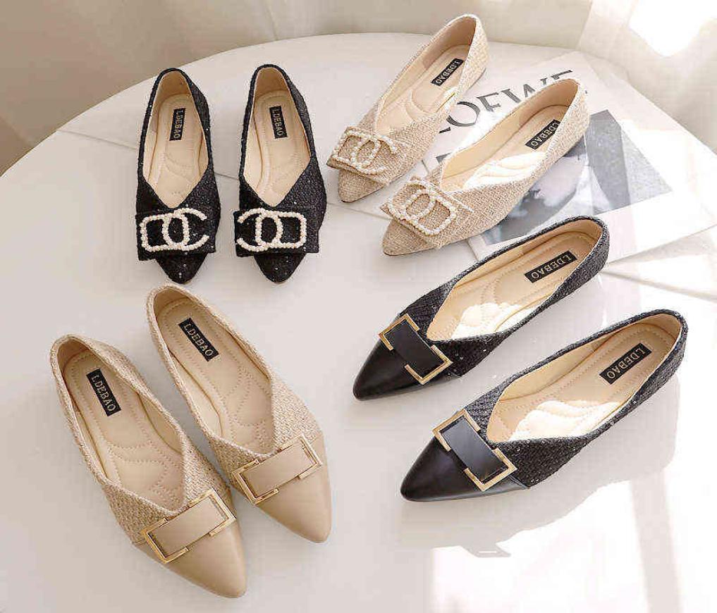 

Dress Shoes Women High Heels Sandals New Flat Bottom Shallow Mouth Comfortable Loafers Casual Square Buckle Princess Shoes 2205253932938, Blue