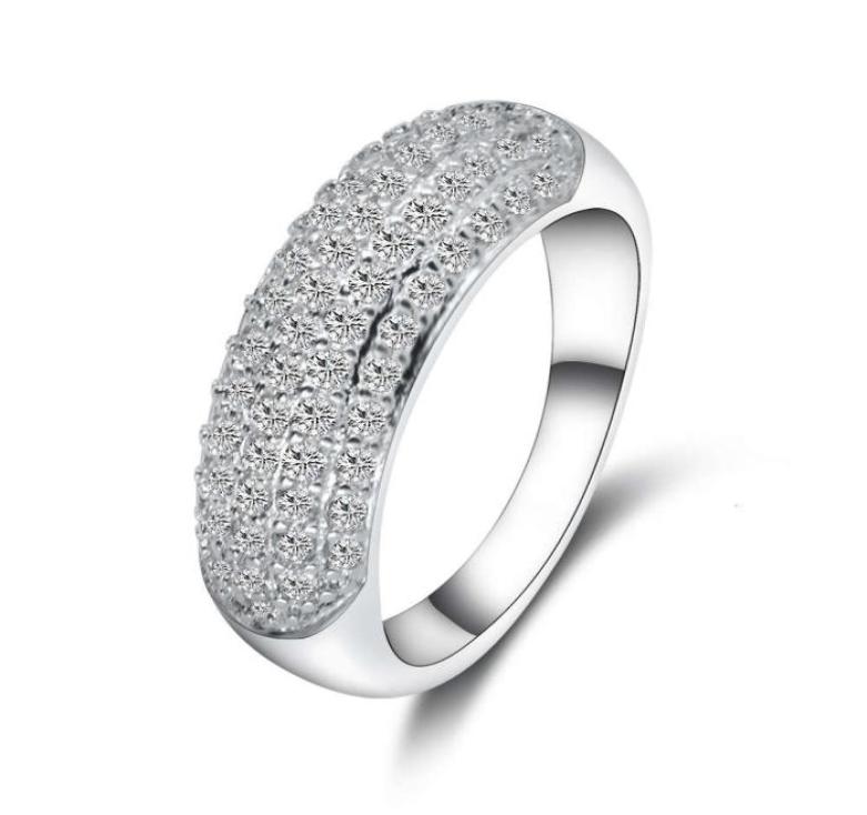 

HBP fashion luxury micro set zircon femininity simple versatile wedding ring9762481