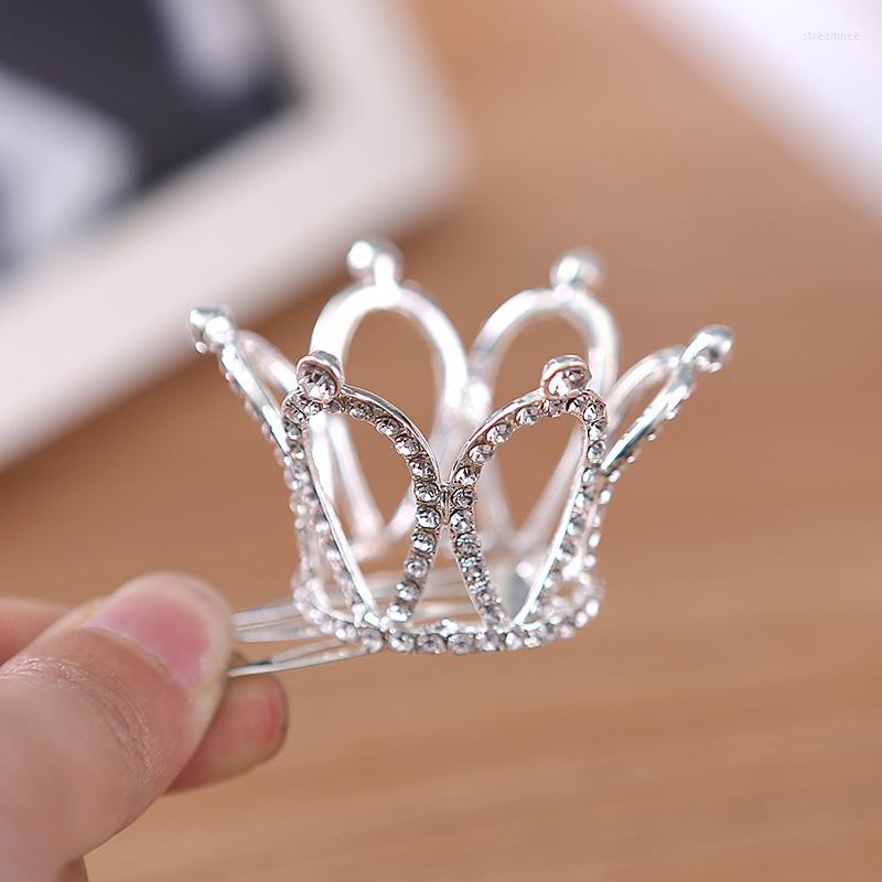 

Hair Clips Metal Jewelry Little Girl Tiara Headband Silver Plated Cute Crystal Crown Hairbands Headbands For Women