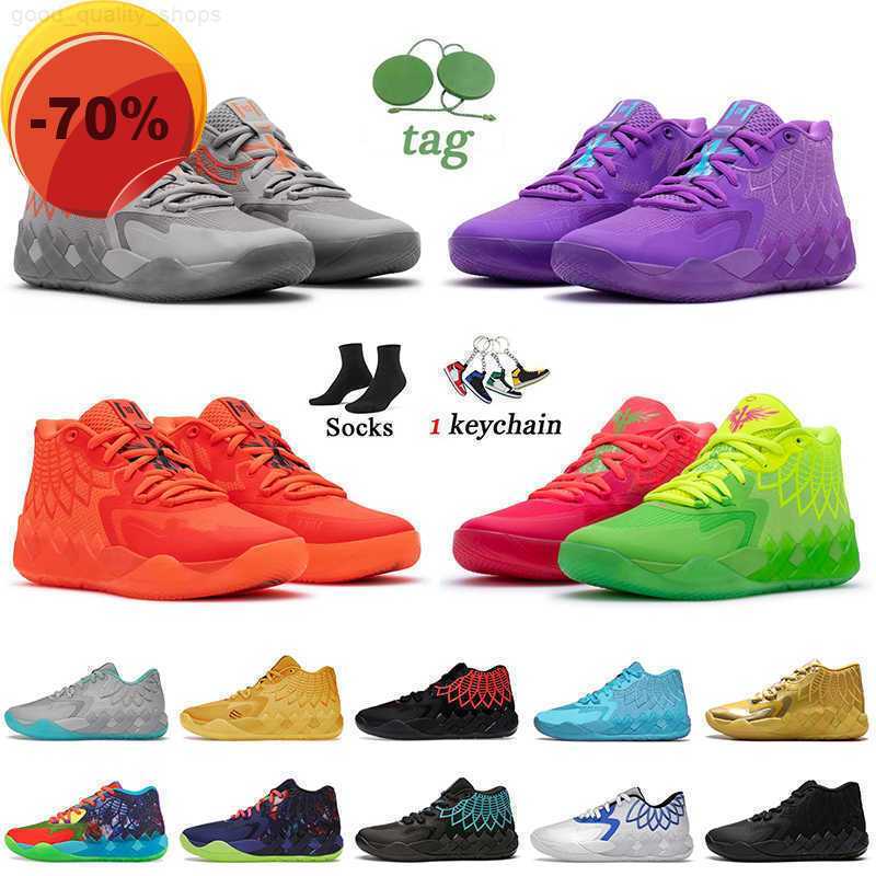

Slippers With Box MBS LeMelo Ball MB.01 Basketball Shoes Rock Ridge Red Blast Queen City Buzz Rick and Morty Trainers, B18 buzz city 40-46