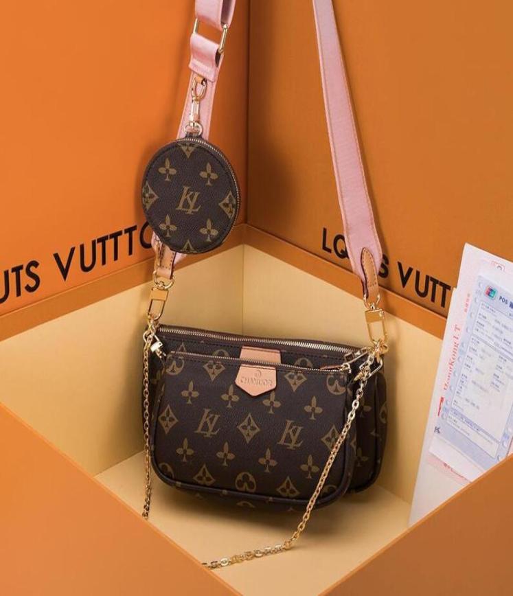 

2023 Genuine Leather Women Designer Crossbody Bag Womens Handbags Wallet Bag Shoulder Bags Shopping Tote Pruse 3 Pcs set Favorite8285588, Red