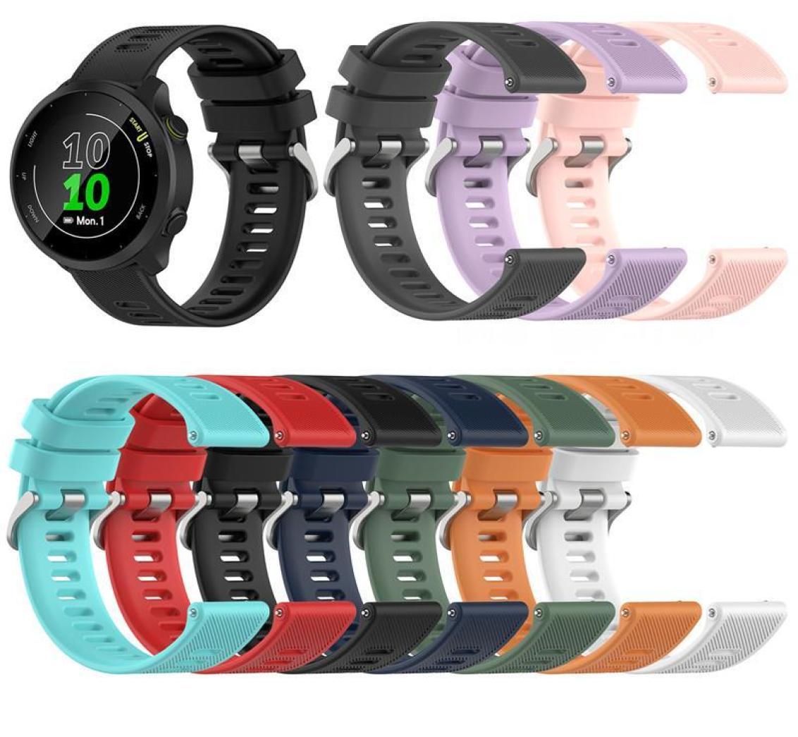 

Watch Bands Silicone Band For Garmin Forerunner 158 55 245 245M 645 Vivoactive 3 Sport Strap Wristbands VenuVantage M5023365