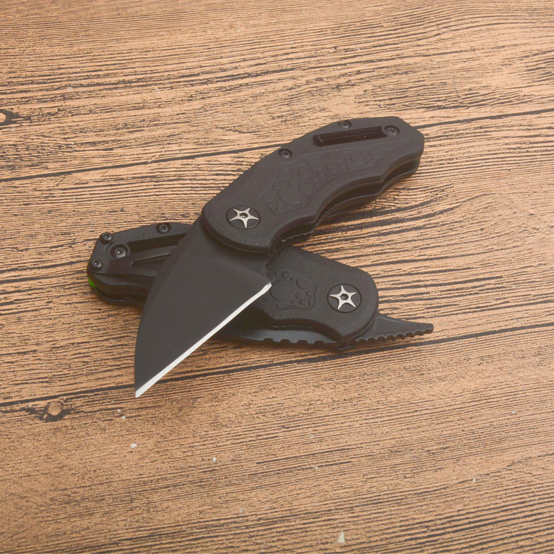 

High Quality KS4700 Pocket Folding Knife 8Cr13Mov Black Blade 6061-T6 Handle EDC Folder Knives with Retail Box