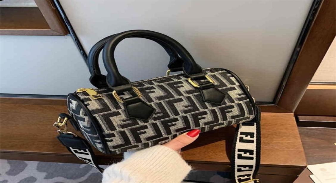 

66 OFF trendy bags 2022 New Designer Hand Fashion ladies bags Cylinder pillow female fashion net shoulder belt Single Shoulder Me9761580, Sky blue