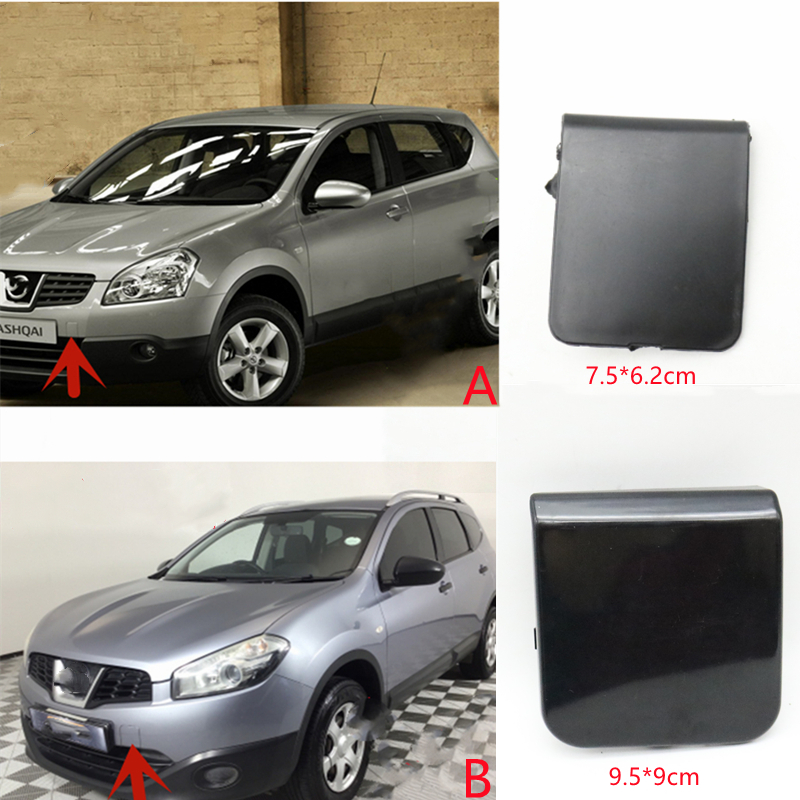 

For Nissan Qashqai Dualis J10 2007-2014 Front Bumper Tow Hook Cover Towing Eye Trailer Cap