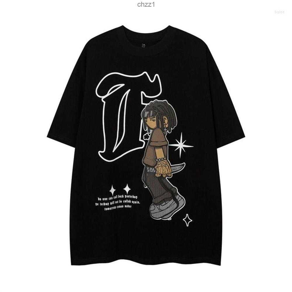 

Men's t Shirts 2023 Hip Hop Men T-shirt Streetwear Harajuku Cartoon Boys Printing Short Sleeve Shirt Summer Casual Cotton Y2k Clothes Tops2p432p43, Xgm6733-white