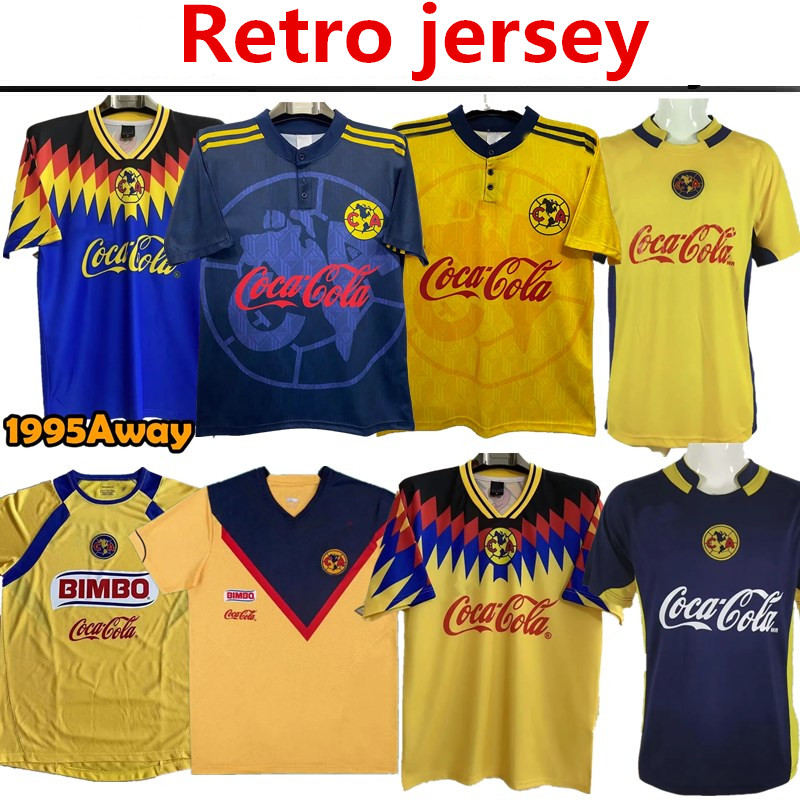

1995 1998 1999 2004 2005 RETRO soccer Jerseys Club America LIGA MX O.PERALTA C.DOMINGUEZ MATHEUS MEXICO R.SAMBUEZA P.AGUILAR RETRO 95 98 99 04 05 Football Shirts uniform