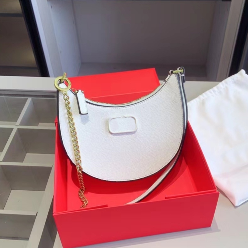 

2023 Woman Hobo designer bag luxury shoulder tote bag lady crossbody chain hobos handbag Leather Plain 8 Colors 5A, Red(20*12*5cm)