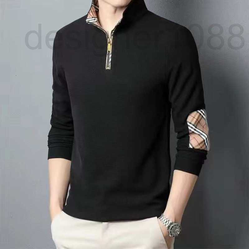

designer Burb polo Shirt men Sweatshirt Zip Hoodie Stand Collar Long Sleeve tshirt Designer Sweater 48IR, No.2