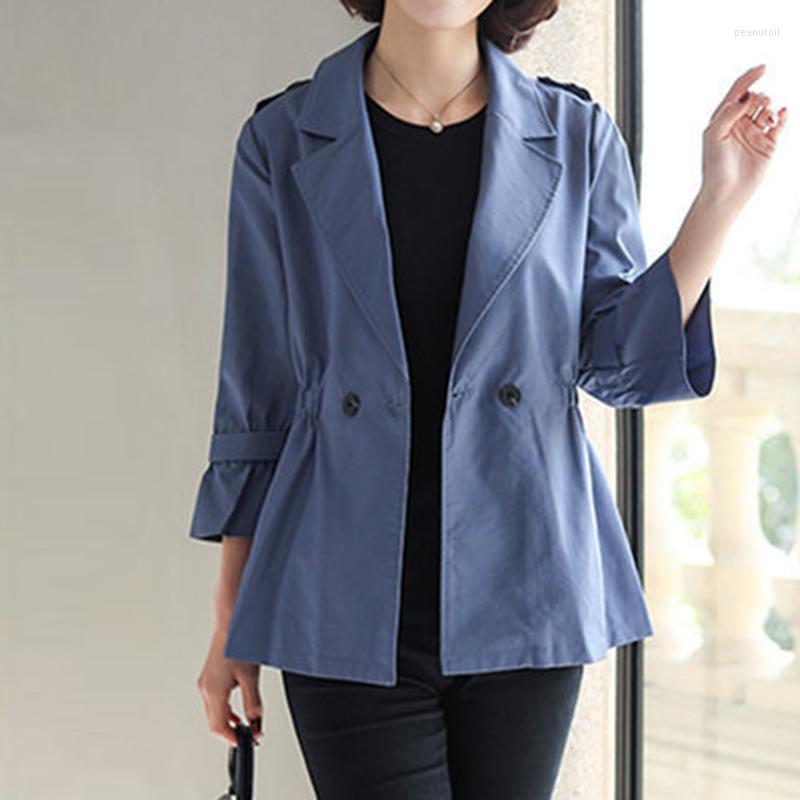 

Women' Suits Linen Casual Suit Women' Spring Top 2023 Small Jacket Clothing Women Solid Blazers, Blue