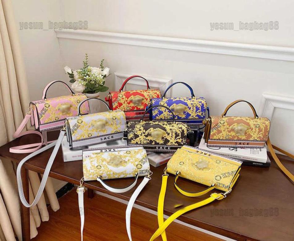 

Luxury Designer Handbag Versages Tote Bag Female Letter Printing Highcapacity Crossbody Bag Shoulder Lady Wallet Postman PU Handb8541448, Brown