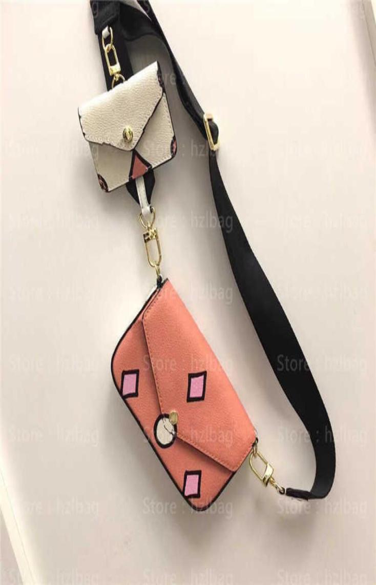 

FeLicie Strap Go Cross Body Bag M80695 Wild At Heart Animal Print crossbody Versatile Pouch Card Holder Arizona Beige Creme Beig7366814, Ivory