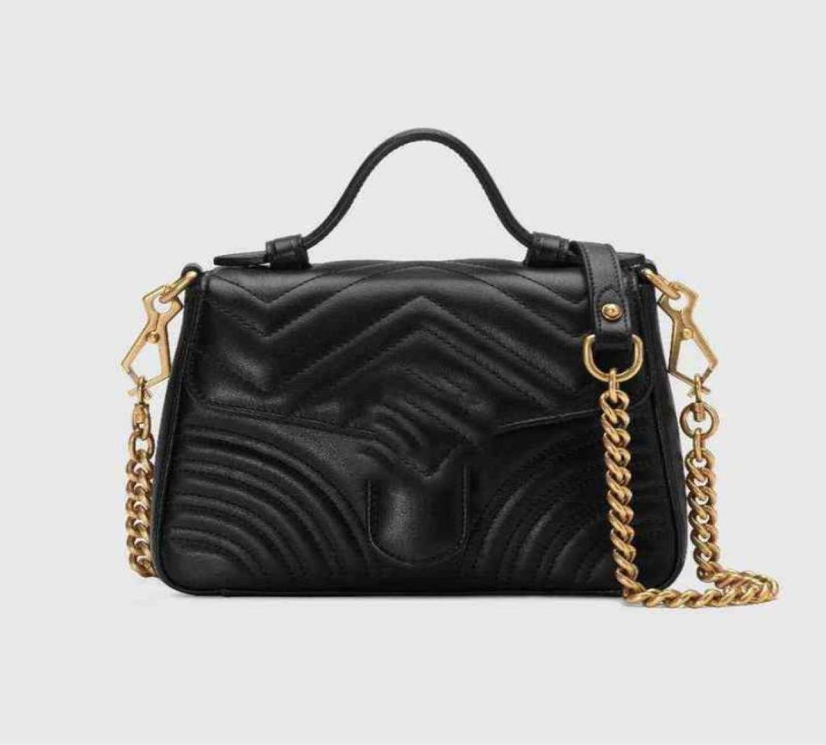 

Shoulder 2021 Women Designer Handbags Bags Real leather High quality Lady Fashion Marmont Bag Genuine CrossbodyPurses Backpack tot5112120, Red
