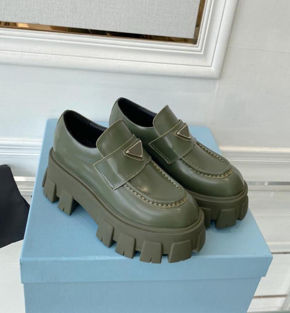 

Desingers Brushed Leather Loafer Women Dress Shoes Black Classic Penny Loafers Increase Platform Sneaker Chunky Rubber Sole Traine8796388, Red