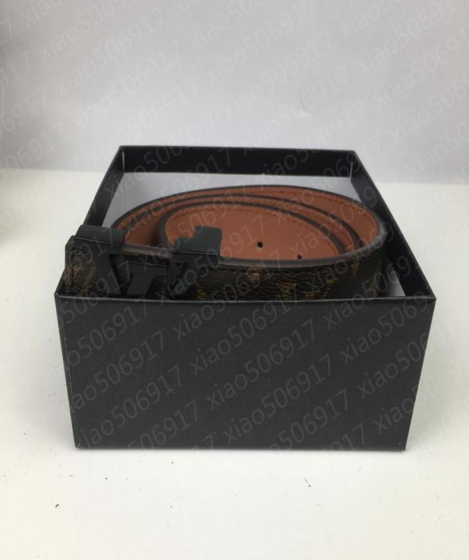 

Big buckle genuine leather belt with box designer men women highquality mens Fashion belts Width 38mm AAA7787987121, Black