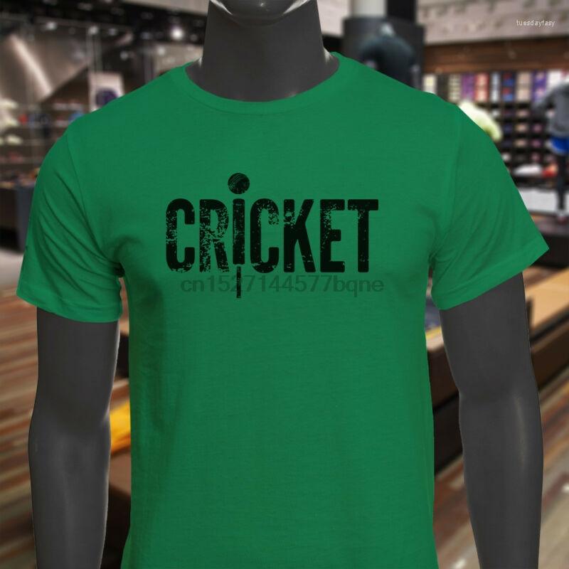 

Men' T Shirts CRICKET BAT BLACK SPORT BALL ATHLETE PLAYER GAMES Mens Green T-Shirt, Men-darkpurple