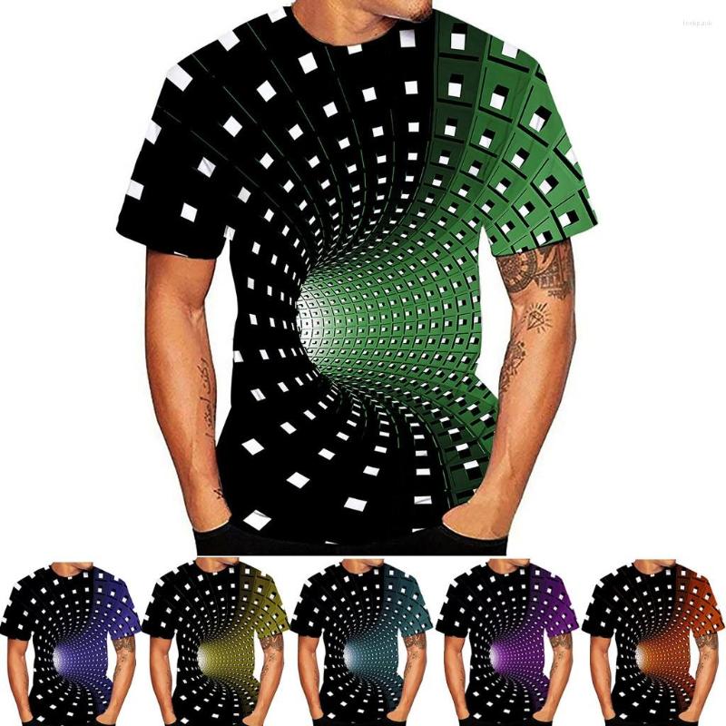 

Men' T Shirts Funy Mens Coton Design Unisex 3D Printing Gradient Round Neck Short Sleeve Shirt Top Ropa De Hombre Moda #y2, Blue