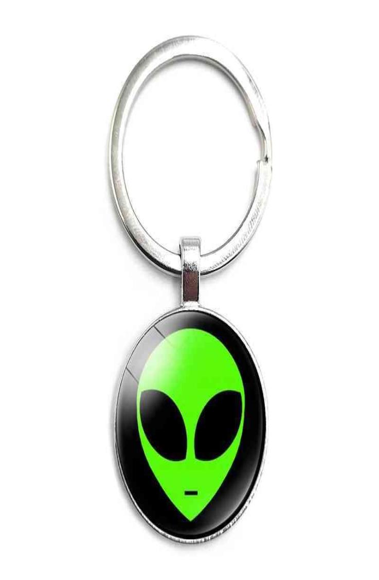 

Keychains Alien key ring glass corduroy car pendant men and women jewelry interesting gifts7453270