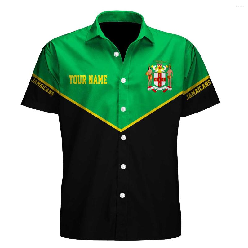 

Men' Casual Shirts Hawaii Shirt Hawaiian Beach Summer Jamaicans Customize Your Name Printed 3d Men' Harajuku Tee Hip Hop 1, Short sleeve shirt