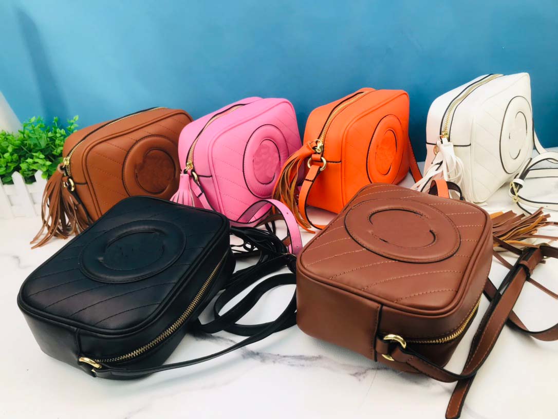 

2023 new tassel handbag camera bag fashion shoulder bag Messenger bag carved small square bag size:21*16cm #8508, Orange