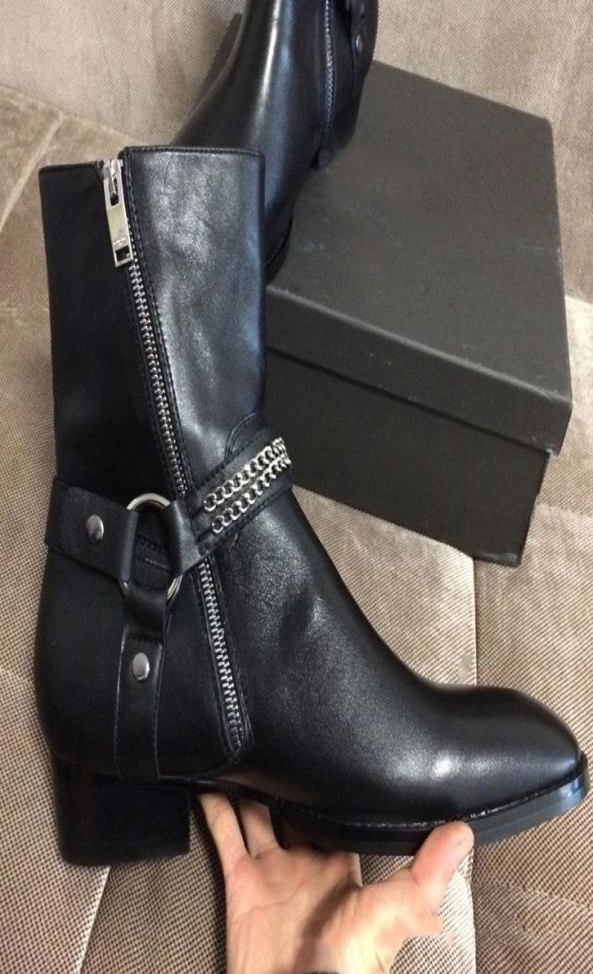 

2022 Men039s Cuban High Heels Ankle Boots Chelsea Boots Men039s Leather Pointed Chain High Street Denim Martin Boots4030124, Red