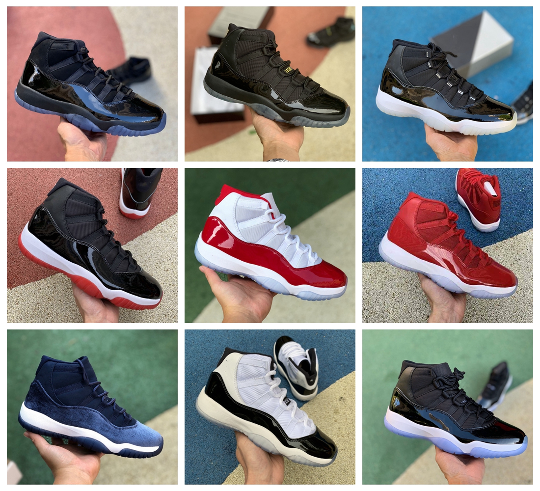 

OG Jumpman 11s retro Men Basketball shoes Cherry 11 Cool Grey Bred Instinct 25th Anniversary concord Mens Women Cap and Gown Sport Trainers Sneakers C84K, Z0015