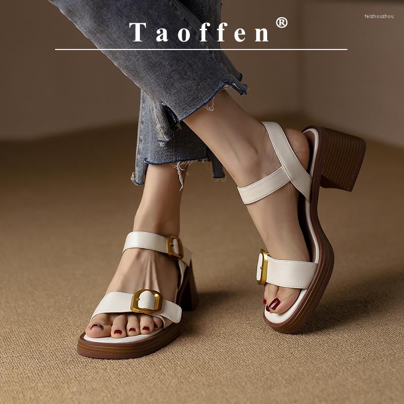 

Sandals Brand Genuine Cow Leather Block Mid Heels Women Roma Square Toe Retro Buckle Ankle Strap 2023 Trend, Black