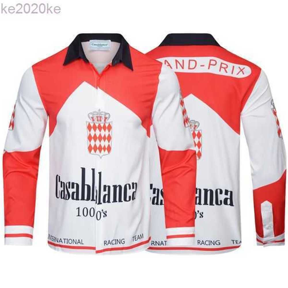

Casual Shirts Casablanca designer shirts Summer comfortable classic printing Men Shirt US Size M-3XL 1L66 MFQT, Casa-18
