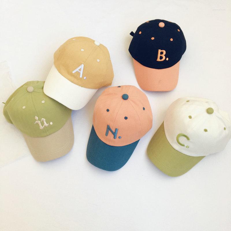 

Ball Caps Embroidered Letter Toddler Baby Baseball For Boys Girls Spring Summer Outdoor Sun Hats Adjustable Kids Visors Unisex Bonnet, Black