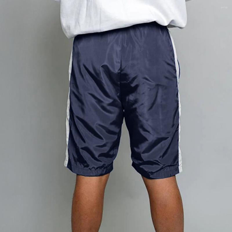 

Men's Shorts Stylish Men Sports Soft Loose Breathable Mid Waist Beach Summer Short Pants Daily Wear, Red black