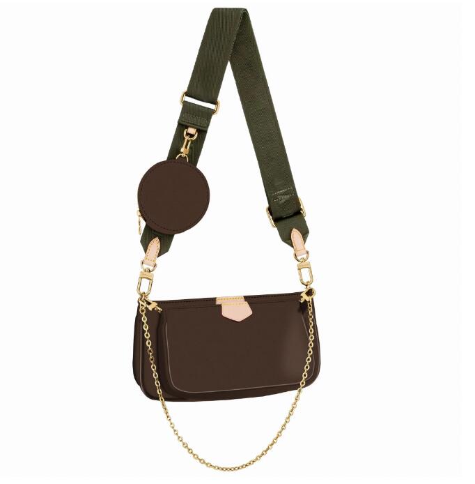 

2023 Quality Designer Women bag handbag straps strap purse cross body shoulder bags whole sale discount fashion flowers letters, Brown