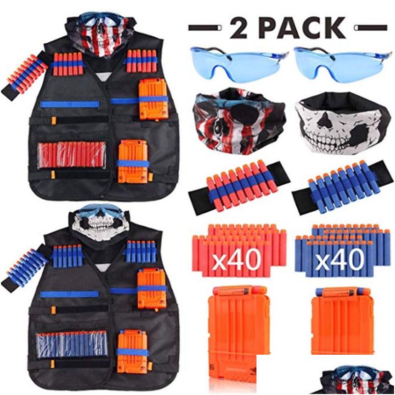 

Tactical Vests Children Black Vest Kit Accessories Waist Coat Sets Ammo Holder Elite Pistol S Toy Clip Darts For Series Kids Drop De Dhi16, Suit c