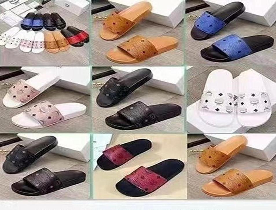 

Men Women Slippers Sandles Classic Black Flat Home Slipper Bathroom Munich Leather Print Sandals Shoes Woman Flip Flops Luxury Pan6389444, Split