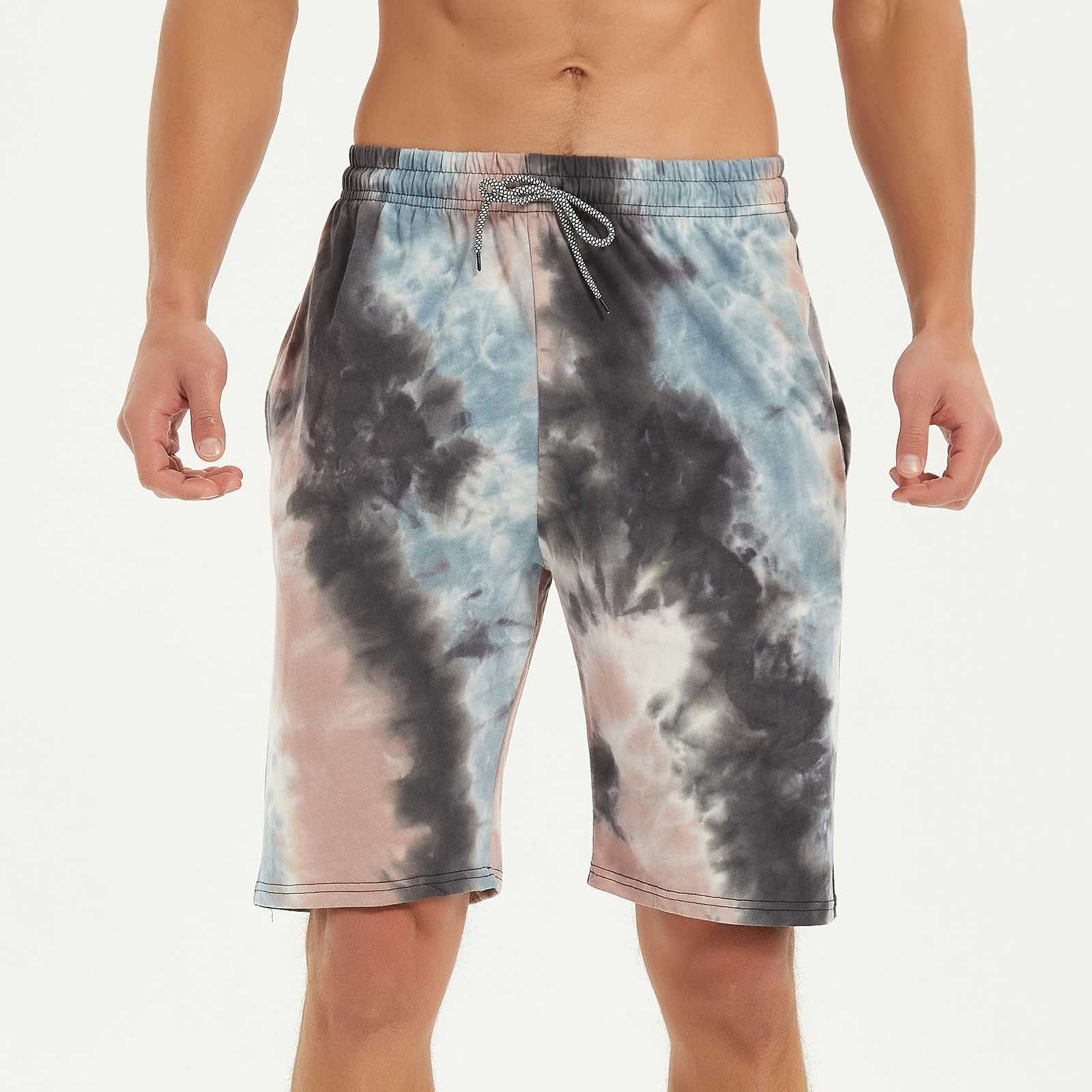 

Men's Shorts Men's Sweatpants Shorts Spring And Summer Loose Casual Street Tie-Dye Outdoor Sports Five-point Pants Shorts AA230524, Black