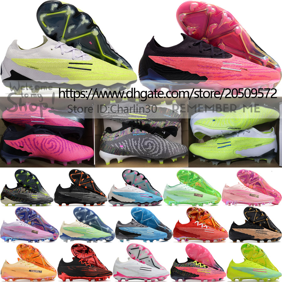

Send With Bag Quality Football Boots Phantom GX Elite FG Ghost Low Version Knit Soccer Cleats Mens Hard Natural Lawn Training Lithe Comfortable Football Shoes US 6.5-12, 37