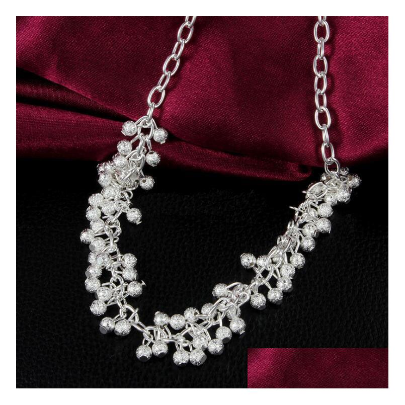

Chains Sterling Sier Plated Sixline Sand Bead Necklace Gssn001 Womens Love 925 Plate Jewelry Necklaces Chain Drop Delivery Pendants Dhnfy