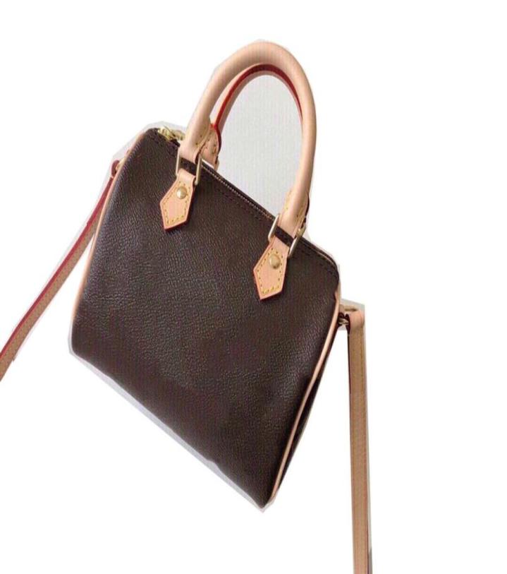 

2022 Original High Quality Designer Bags NANO SPEEDY Handbags Leather Shoulder Bags Crossbody Mini Bags 61252286S3510207, Brown