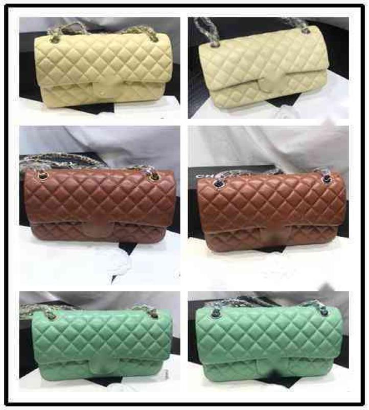

Other Bags CC Luxury Brand design 1112 woman039s Letter plaid shoulder Chain bag with gold silver chain lambskin handbag vintag9776361