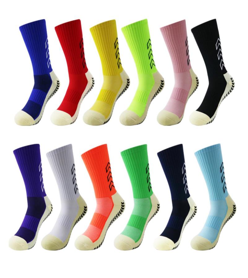 

Anti Slip Non Slip Suction Grip Football Socks Cotton Sport Cycling Running Riding Socks8204975, Red