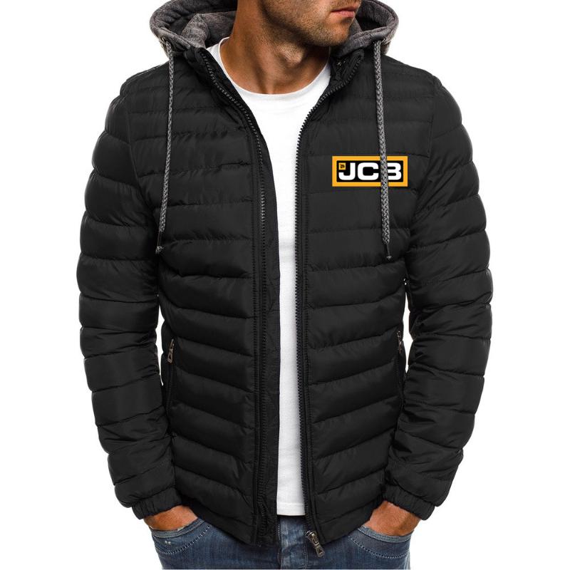 

Men' Jackets Midnight Star Excavator Jcb Men Autumn Winter Jacket Hooded Coats Custom Cotton Male Casual Outerwear Seven Colors TopMen, Beige