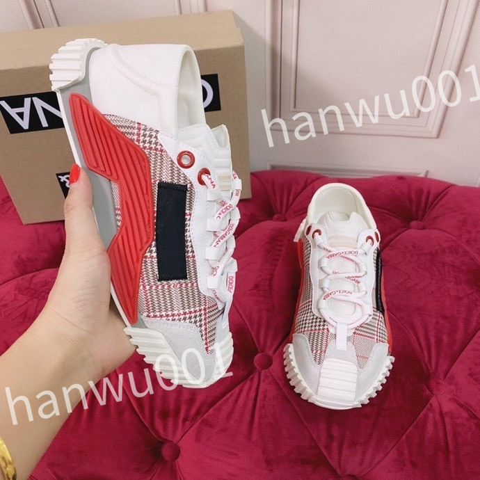 

New top Hot Luxury Designer Women Mans Casual Shoes Fashion Genuine Leather Letters Printed Woman Runway Trainers Sneakers, 03