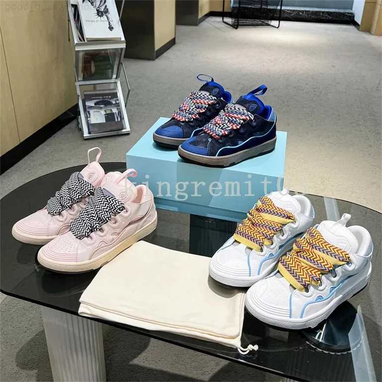 

Designer CURB SNEAKERS Casual Shoes Embossed Calfskin Sneakers Nappa Rubber Platform Classic Leather Shoe Mesh Women Mens Sneaker Lace-Ups Multicolor 35-46