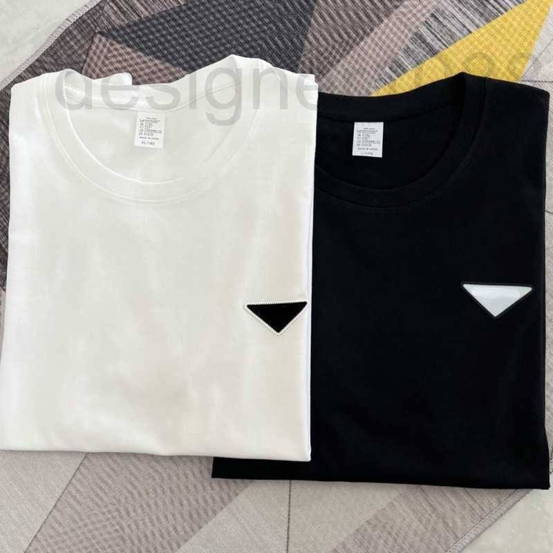 

designer Summer short sleeved t shirt mens cotton round neck sweatshirt classic 3d embroidery tshirt pd T-shirt men women pullover tee BYWV, White