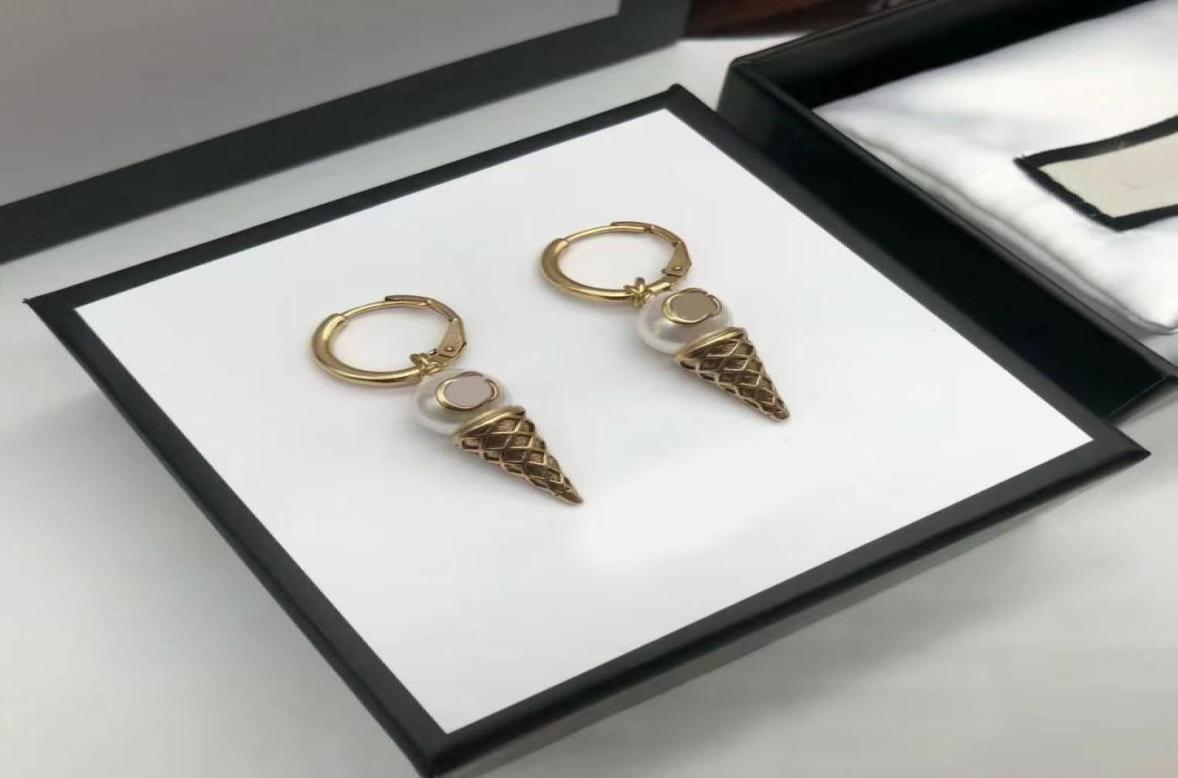 

luxury designer Charm earring ice cream drop earrings aretes orecchini for women party lovers gift jewelry5366193